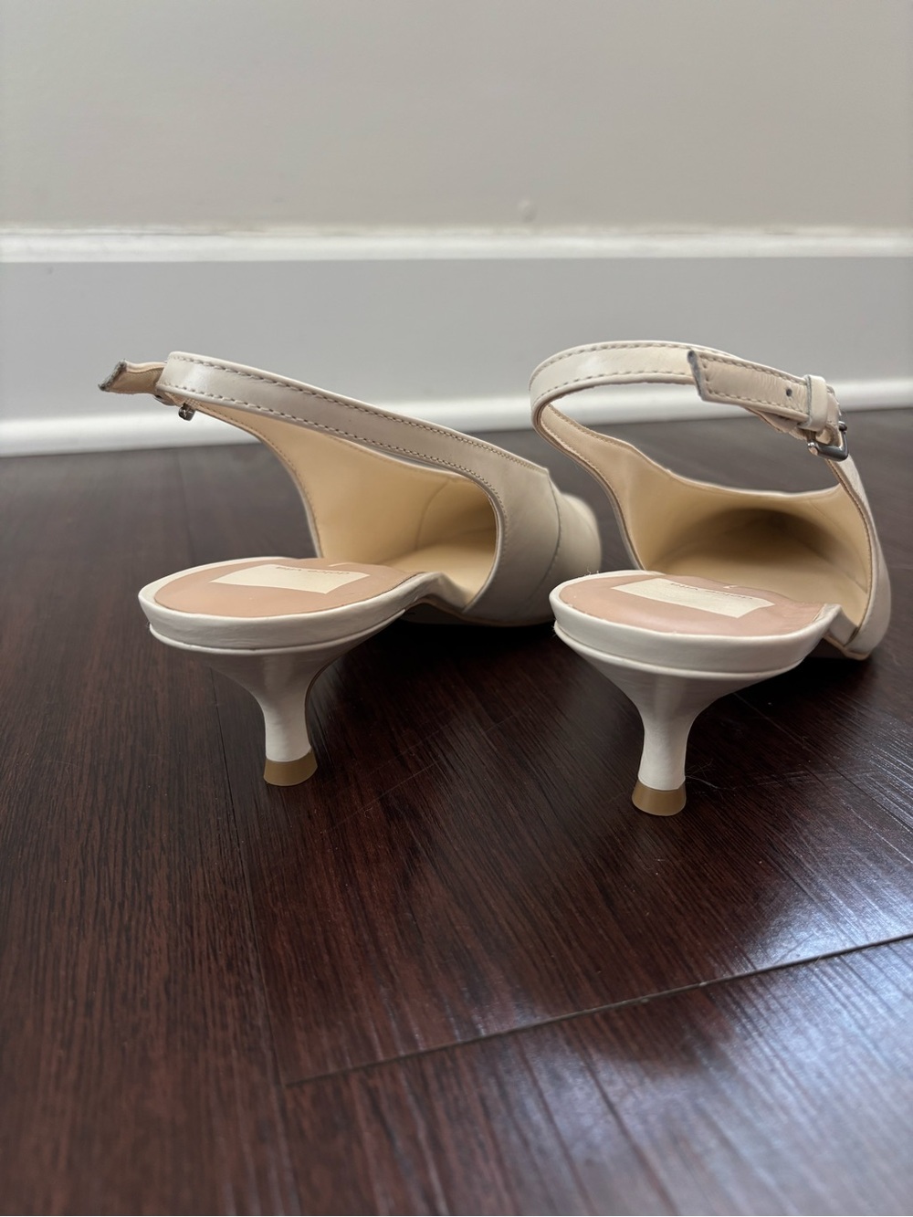 Dolce Vita Cream Pointed Slingback Kitten Heels — NWTs - Picture 7 of 11